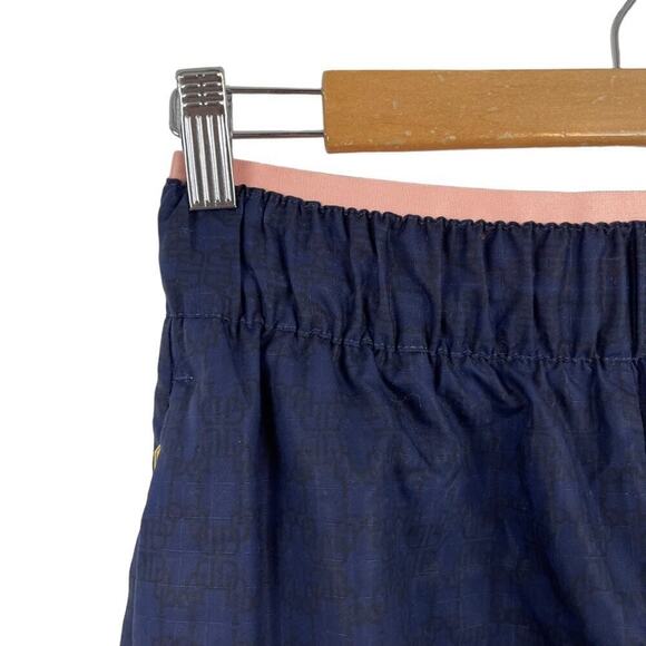 Puma x Dapper Dan Women's Jacquard Athletic Shorts Navy and Pink Size Small - Picture 6 of 15